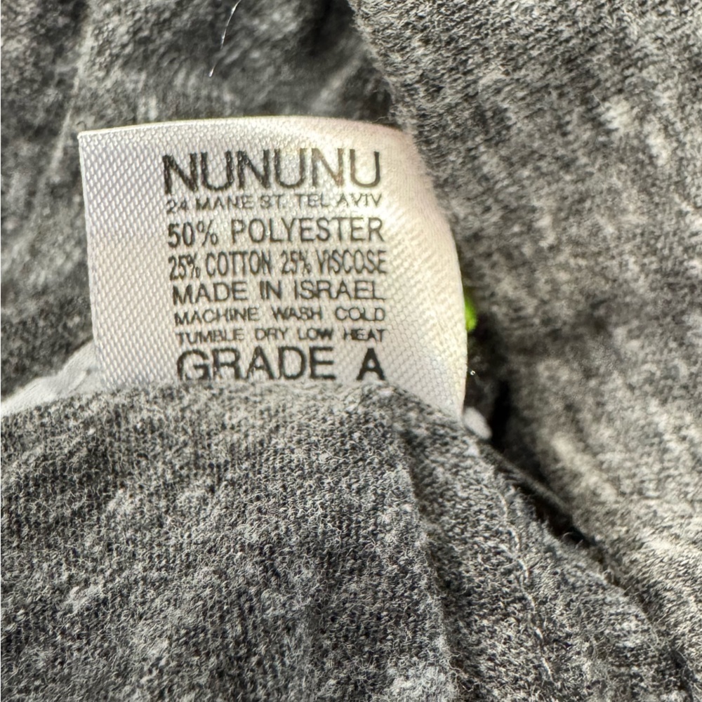 NUNUNU Patch Legging Skirt Charcoal NWT - Picture 3 of 3